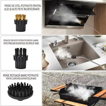 Aparat de curățat cu abur de înaltă presiune de 2500 W cu mănuși